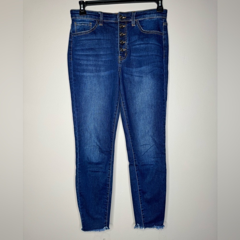 Nature skinny ankle low rise dark denim jeans women’s size 28